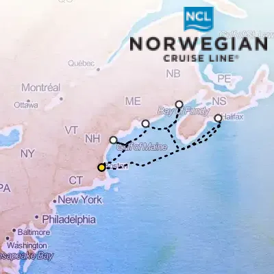 August 30th, 2026  - Canada & New England from Boston Cruise on the Norwegian Breakaway