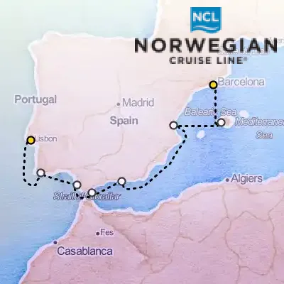 May 24th, 2026  - Western Mediterranean from Barcelona Cruise on the Norwegian Dawn