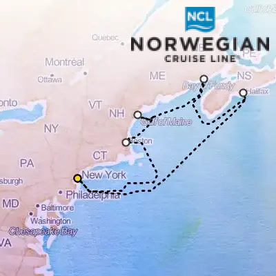 September 5th, 2026  - Canada & New England from New York Cruise on the Norwegian Escape