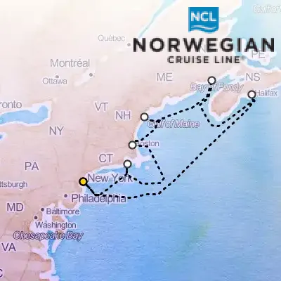 September 12th, 2026  - Canada & New England from New York Cruise on the Norwegian Escape