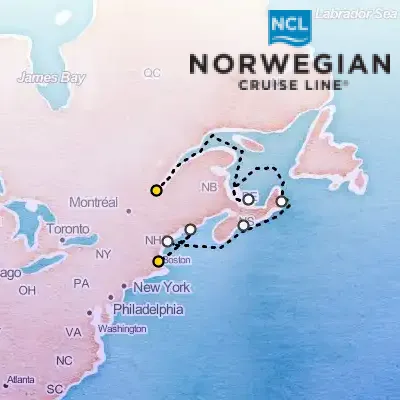 October 10th, 2025  - Canada & New England Cruise on the Norwegian Gem