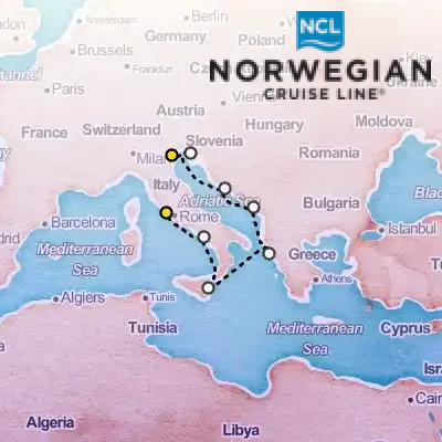 June 28th, 2026  - Eastern Mediterranean Cruise on the Norwegian Gem