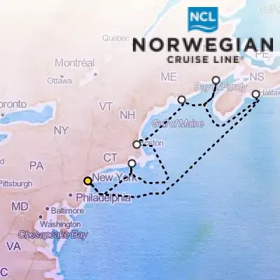 September 7th, 2025  - Canada & New England from New York Cruise on the Norwegian Getaway