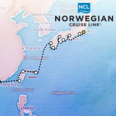 February 22nd, 2027  - East Asia Cruise on the Norwegian Jade