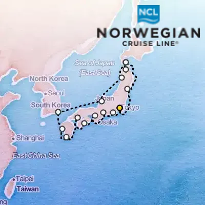 April 10th, 2027  - Asia & Japan Cruise on the Norwegian Jade