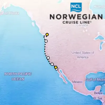 April 11th, 2026  - Pacific Coastal Cruise on the Norwegian Jade