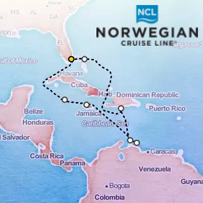 December 8th, 2026  - Southern Caribbean from Miami Cruise on the Norwegian Jewel