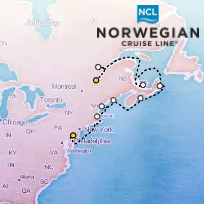 September 16th, 2026  - Canada & New England Cruise from Philadelphia on the Norwegian Jewel