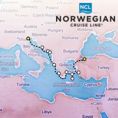 June 5th, 2026  - Greek Isles & Italy Cruise on the Norwegian Norwegian Viva