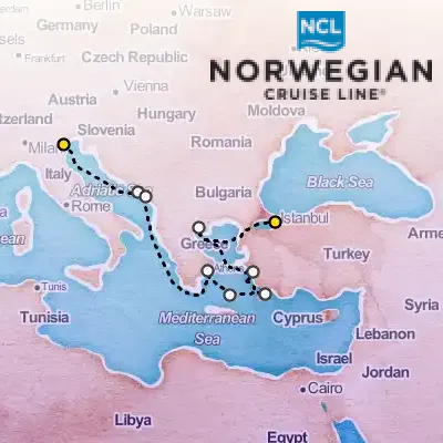 July 3rd, 2026  - Greek Isles & Italy Cruise on the Norwegian Norwegian Viva