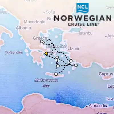 August 10th, 2025  - Greek Isles & Eastern Med Cruise on the Norwegian Norwegian Viva