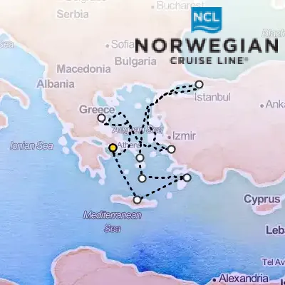 August 24th, 2025  - Greek Isles & Eastern Med Cruise on the Norwegian Norwegian Viva
