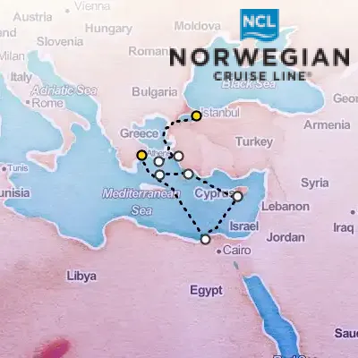 October 19th, 2025  - Eastern Mediterranean Cruise on the Norwegian Norwegian Viva