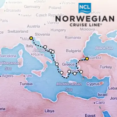 September 26th, 2026  - Greek Isles & Eastern Med Cruise on the Norwegian Norwegian Viva