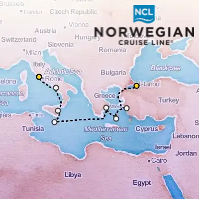 May 27th, 2026  - Greek Isles & Italy Cruise on the Norwegian Norwegian Viva