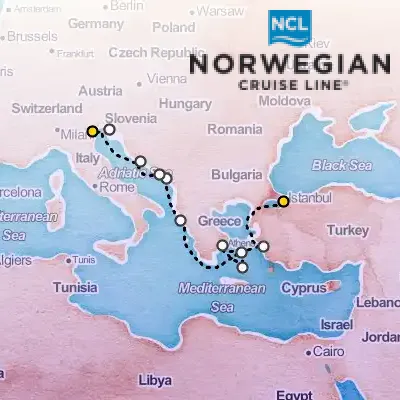 August 23rd, 2025  - Greek Isles & Italy Cruise on the Norwegian Pearl