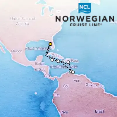 February 2nd, 2026  - Southern Caribbean from Tampa Cruise on the Norwegian Star