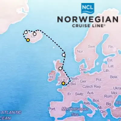 August 16th, 2026  - Europe Cruise: Iceland on the Norwegian Star