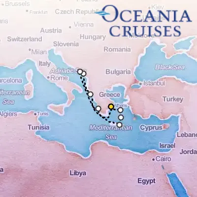 July 28th, 2026  - Greek & Adriatic Havens Cruise on the Oceania Allura