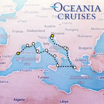 June 25th, 2026  - Southern Europe Sojourn on the Oceania Allura
