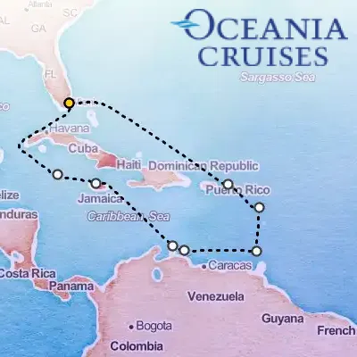January 7th, 2027  - Bountiful Caribbean Cruise on the Oceania Allura