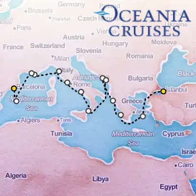 October 17th, 2026  - Mediterranean Classics Cruise on the Oceania Allura
