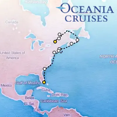 October 29th, 2025  - Colorful East Coast Cruise on the Oceania Allura