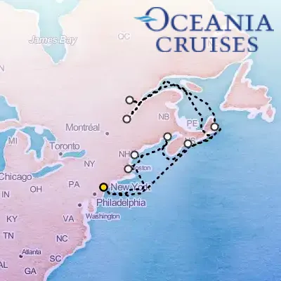 October 4th, 2025  - Ode to Canada Cruise on the Oceania Allura