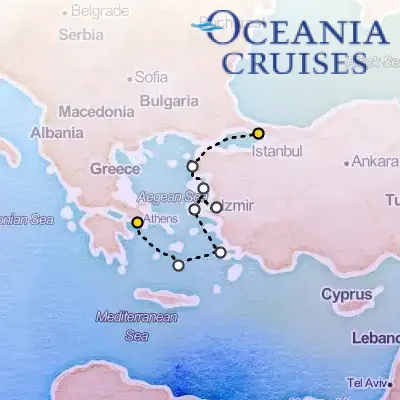 July 21st, 2026  - Legendary Turkey & Greece Cruise on the Oceania Allura