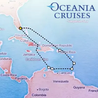 December 7th, 2025  - Sunkissed Caribbean Shores Cruise on the Oceania Insignia