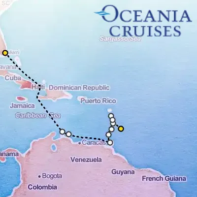 January 15th, 2026  - Radiant Island Dawns Cruise on the Oceania Insignia