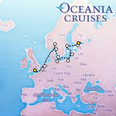 June 6th, 2026  - North & Baltic Sea Capitals Cruise on the Oceania Insignia