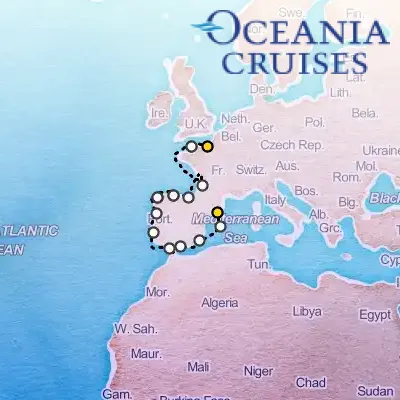 September 22nd, 2026  - Riches of France & Iberia Cruise on the Oceania Insignia