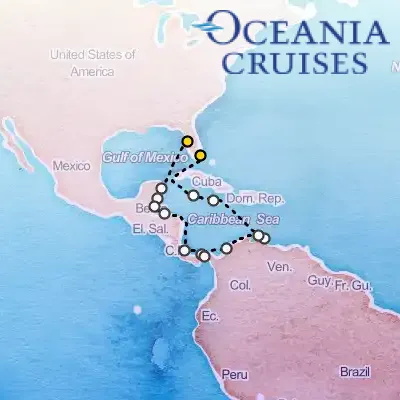 March 25th, 2026  - Panama Canal Connoisseur Cruise on the Oceania Insignia