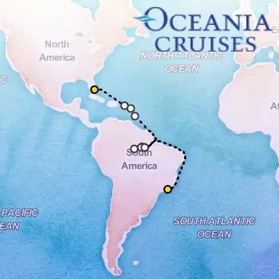 March 19th, 2027  - Amazonian Spirit Cruise on the Oceania Insignia