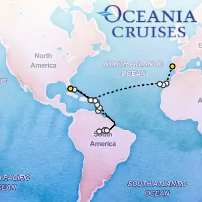 November 9th, 2026  - Amazon & Tropical Isles Cruise on the Oceania Insignia