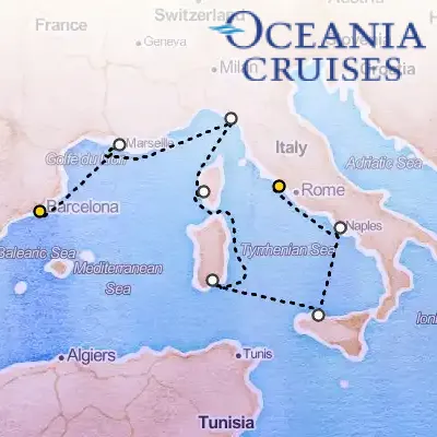 October 6th, 2026  - Mediterranean Holiday on the Oceania Insignia