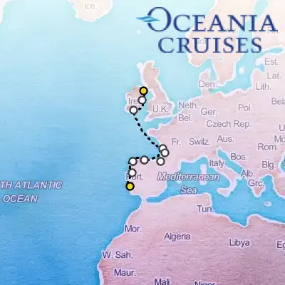 September 15th, 2026  - Ireland to Iberia Traveler on the Oceania Marina