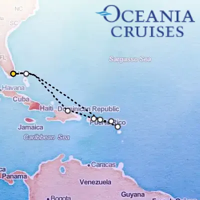 February 13th, 2027  - Captivating Island Rhythms Cruise on the Oceania Marina
