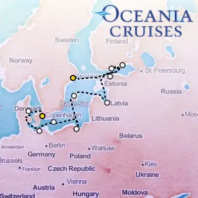 July 20th, 2026  - Regal Baltic Shores Cruise on the Oceania Marina