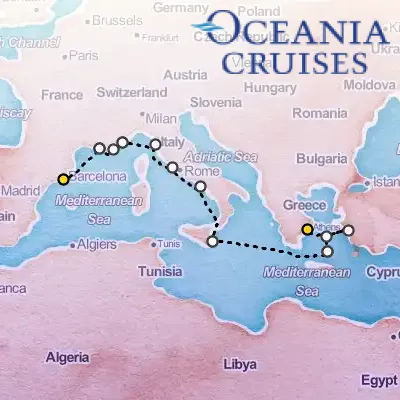 September 15th, 2025  - Mediterranean Melody Cruise on the Oceania Marina
