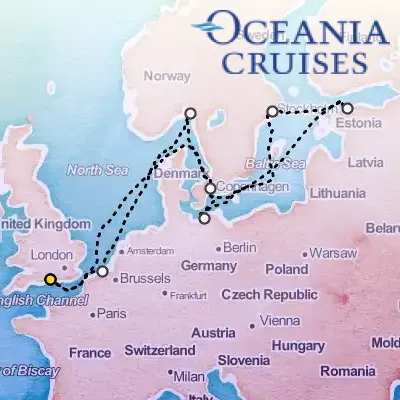 June 12th, 2026  - Baltic Sea & Beyond Cruise on the Oceania Marina