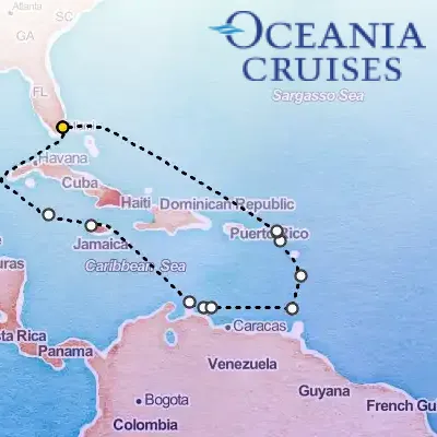 December 22nd, 2026  - Caribbean Celebration on the Oceania Marina