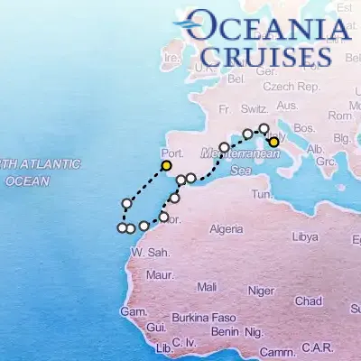 April 28th, 2026  - Rivieras, Minarets & More Cruise on the Oceania Marina