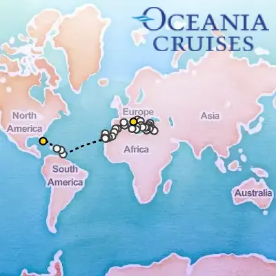October 4th, 2025  - Antiquity to America Voyage on the Oceania Marina