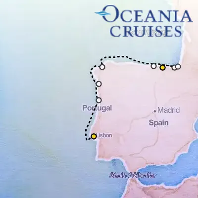 September 25th, 2026  - Iberian Ballad Cruise on the Oceania Marina