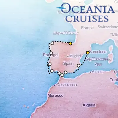 October 2nd, 2026  - Around Iberia Cruise on the Oceania Marina
