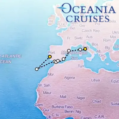 July 24th, 2026  - Portrait Of Iberia Cruise on the Oceania Nautica