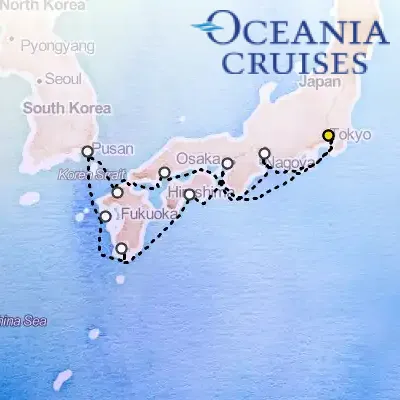 March 11th, 2027  - Japanese Dawn Cruise on the Oceania Nautica