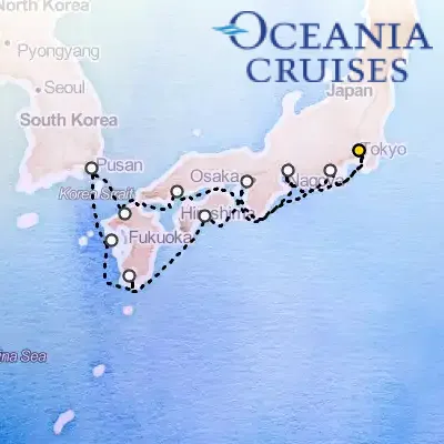 March 31st, 2027  - Ways of The Shogun Cruise on the Oceania Nautica